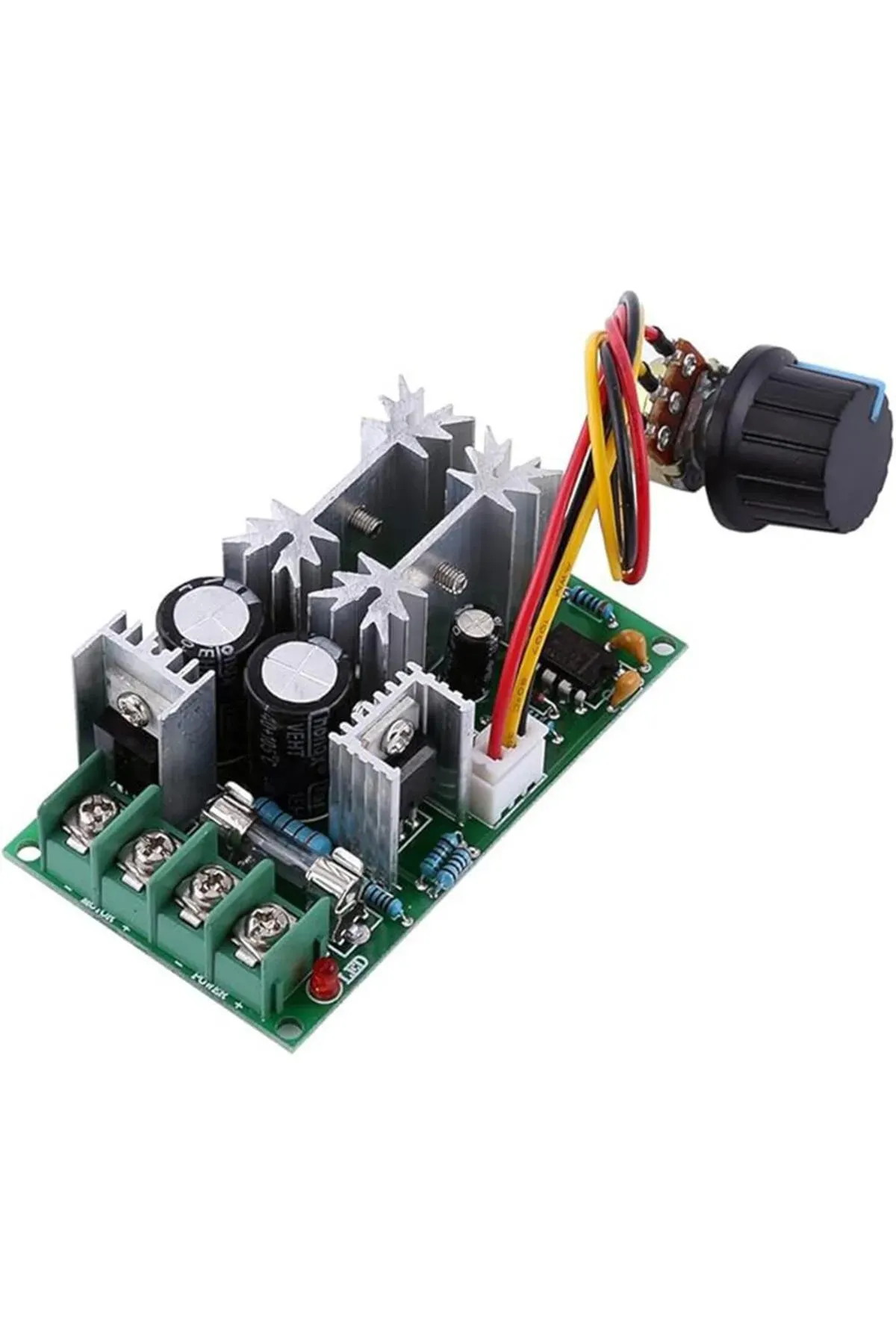 20A DC 10-60V PWM Motor Hız Kontrol Anahtarı Yüksek Güç Hız Kartı Sürücü Modülü Ayarlanabilir