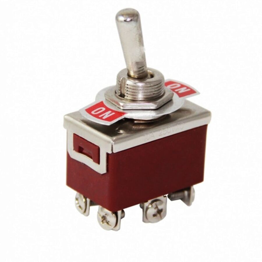 DC158 Büyük Toggle Anahtar (On Off On) 6 Bacak 10A