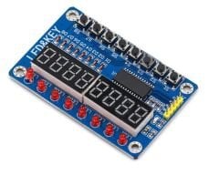TM1638 Modülü Anahtar Ekran AVR Arduino 8-Bit Dijital LED Kartı
