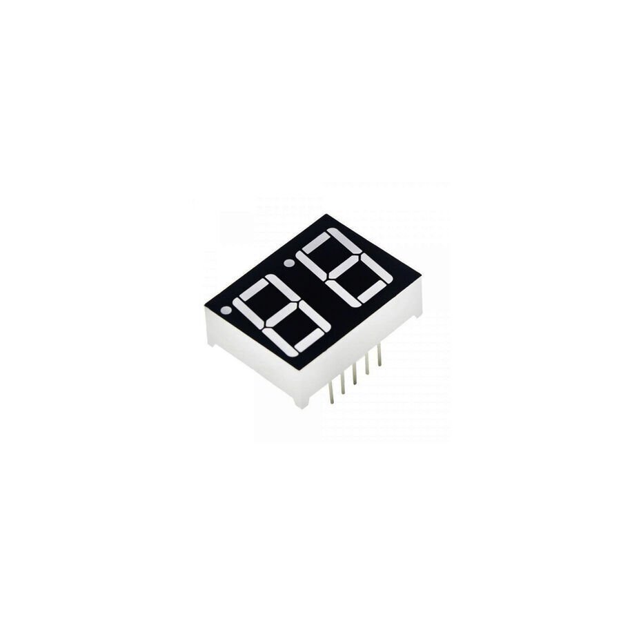 14mm 2′li Ortak Katot Siyah Yüzey Display - Kırmızı