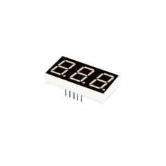14mm 3'lü Ortak Katot Siyah Yüzey Display - Kırmızı